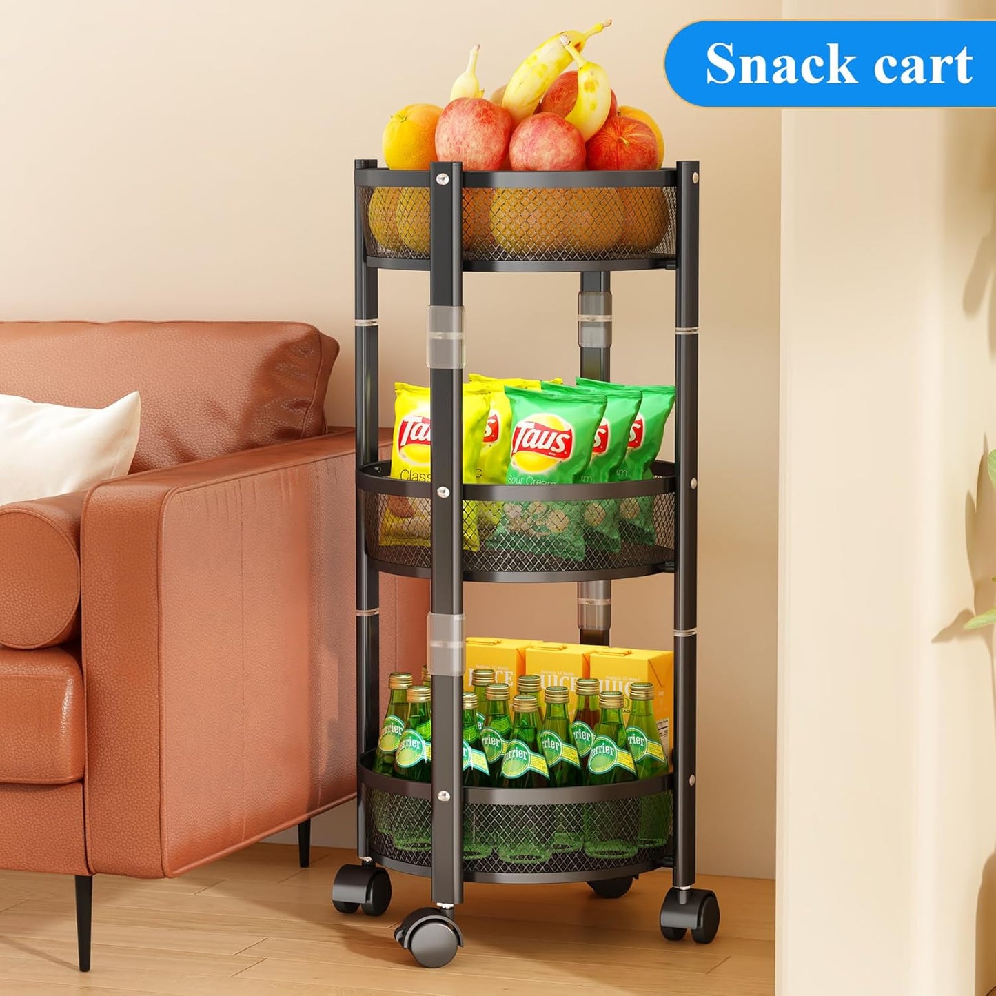 CARRITO PLEGABLE DE 3 NIVELES