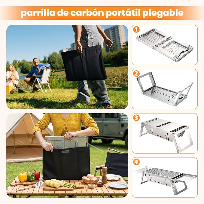 Parrilla De Acero Inoxidable mini
