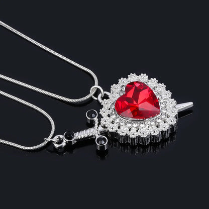 Cadena para pareja Corazón y Espada