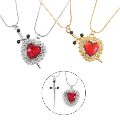 Cadena para pareja Corazón y Espada