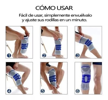 Rodilleras ortopédicas con soporte