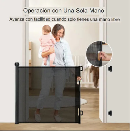 Puerta retráctil de seguridad premium