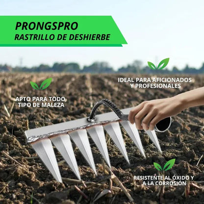 Rastrillo Deshierbe jardín de 6 dientes