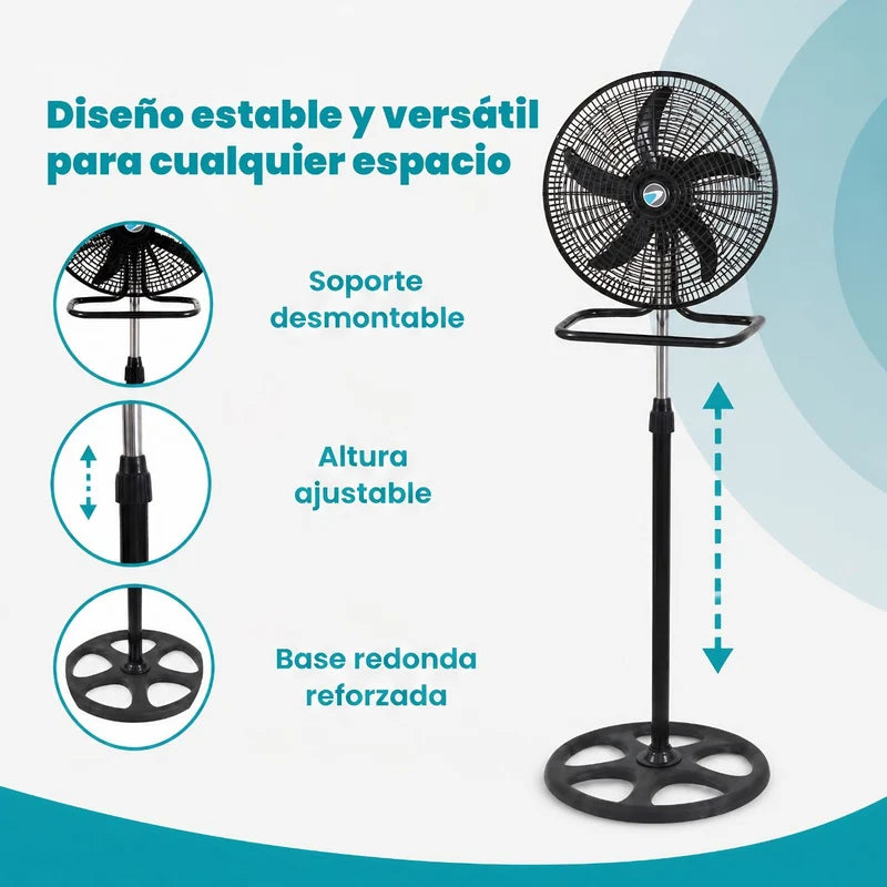 Ventilador 3 en 1 de 18 pulgadas
