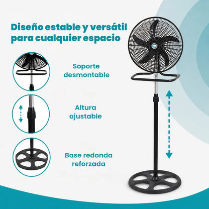 Ventilador 3 en 1 de 18 pulgadas