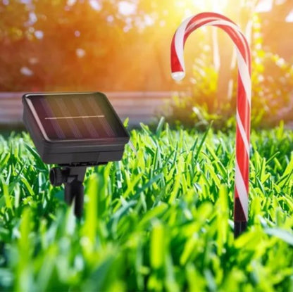 Set de Bastones navideños solares x5