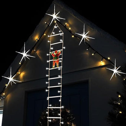 Escalera Luces De papa Noel 2 metros.