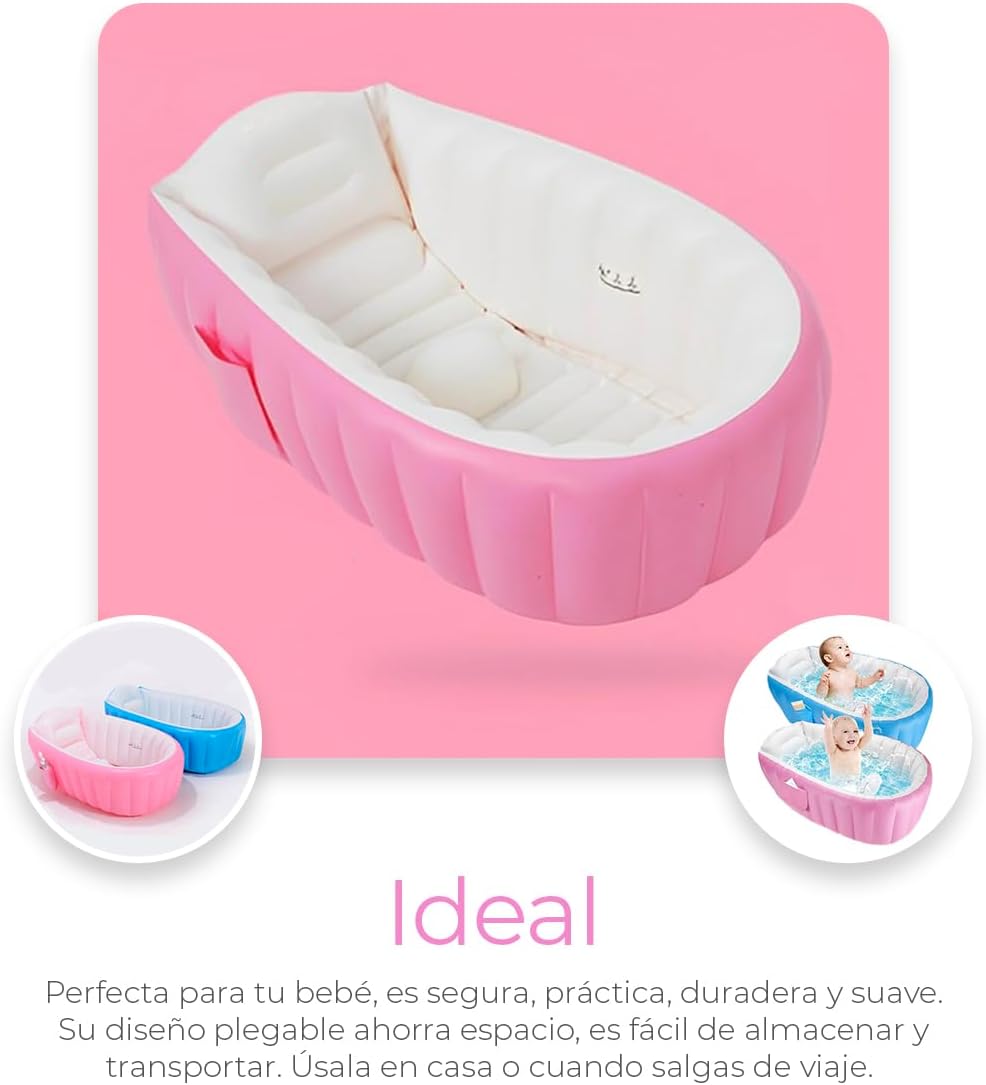 Bañera inflable + obsequio inflador.