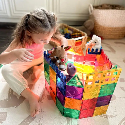 Set Bloques Magnéticos + Toboganes x 73 Piezas