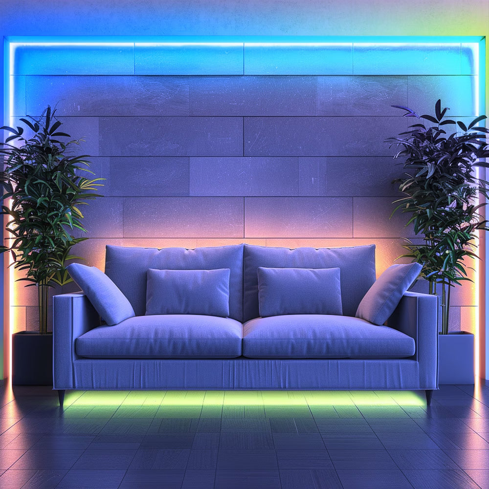Cinta led de colores neón con control 5 metros