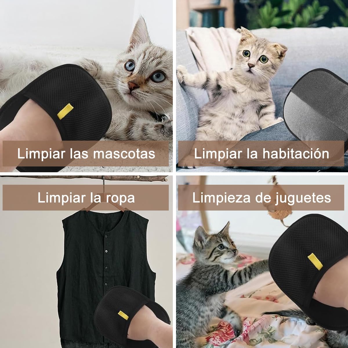 Guante Quita Pelo Mascota Electrostático