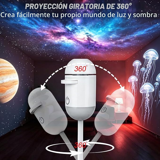 Mini lampara Proyectora de Galaxias