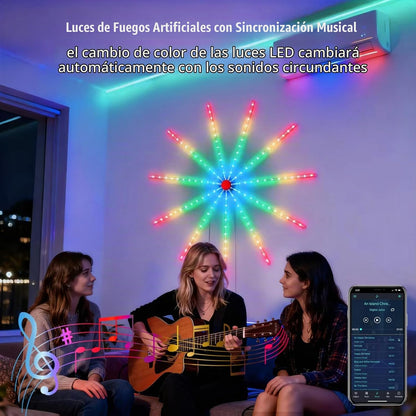ESTRELLA DE TIRAS LED RGB 1.20 DE ANCHO