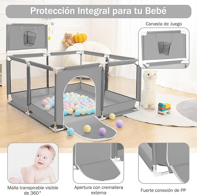 Corral Infantil Cuadrado Play Ground