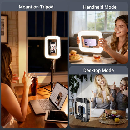 Aro de Luz Cuadrado Tres Tonos