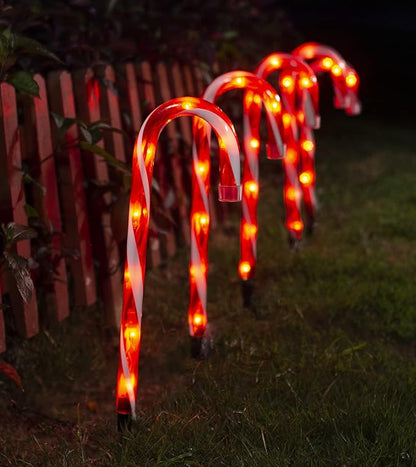 Set de Bastones navideños solares x5