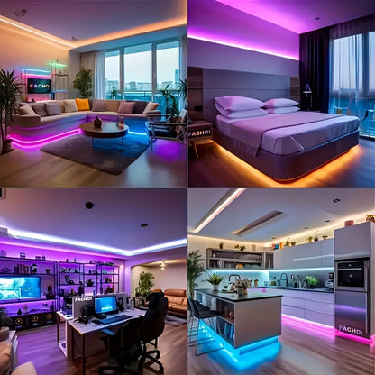 Cinta led de colores neón con control 5 metros