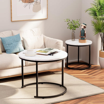 Mesa auxiliar doble (1 grande + 1 pequeña)