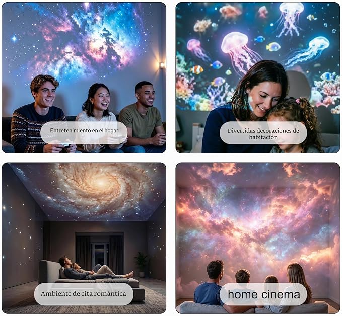 Mini lampara Proyectora de Galaxias