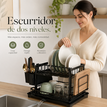 Escurridor con drenaje
