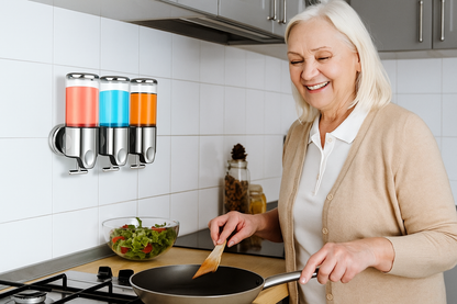 DISPENSADOR DE PARED - INCLUYE 3 FRASCOS