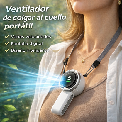 Mini ventilador portátil con cuerda
