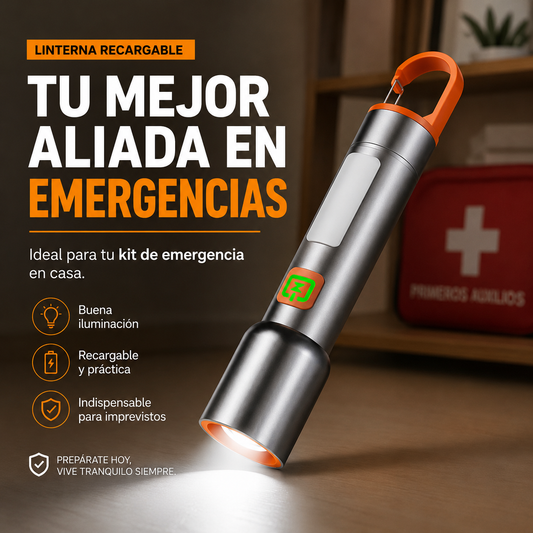 Linterna Con Zoom Recargable