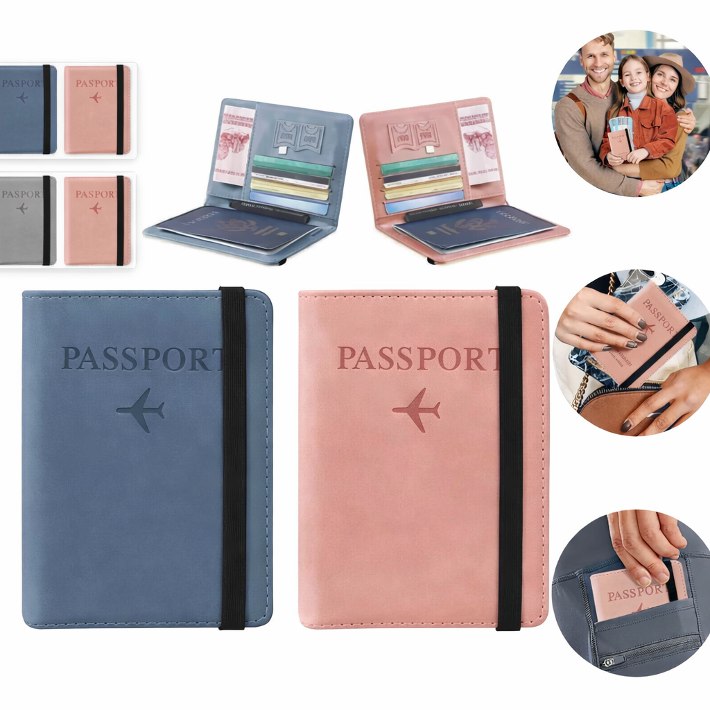PORTA PASAPORTE CON PROTECCION RFID