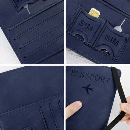 PORTA PASAPORTE CON PROTECCION RFID