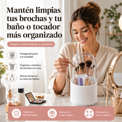 ORGANIZADOR PARA BROCHAS DE MAQUILLAJE.