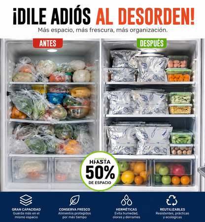 BOLSAS DE SELLADO PARA ALIMENTOS SET X  10