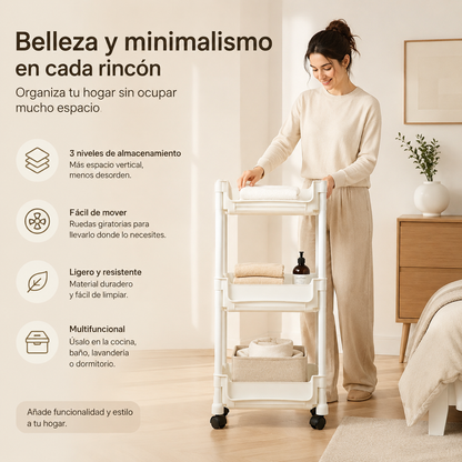 Organizador Blanco de varios Niveles desde👇
