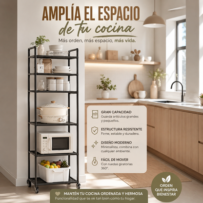 Estante organizador de 5 niveles para todas tus necesidades