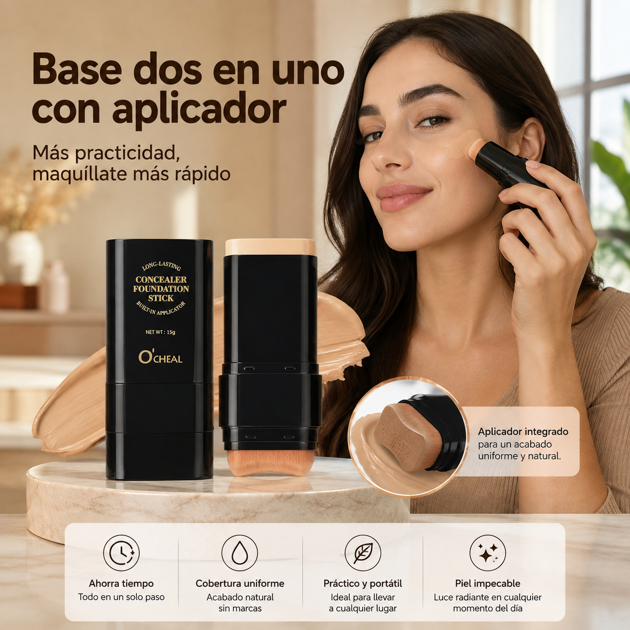 Base en barra con aplicador