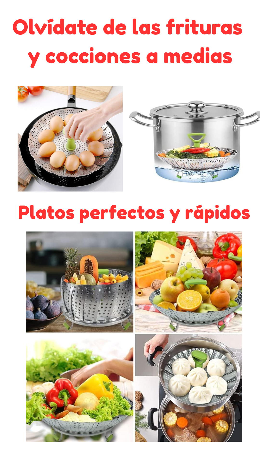 BANDEJA PARA COCINAR AL VAPOR