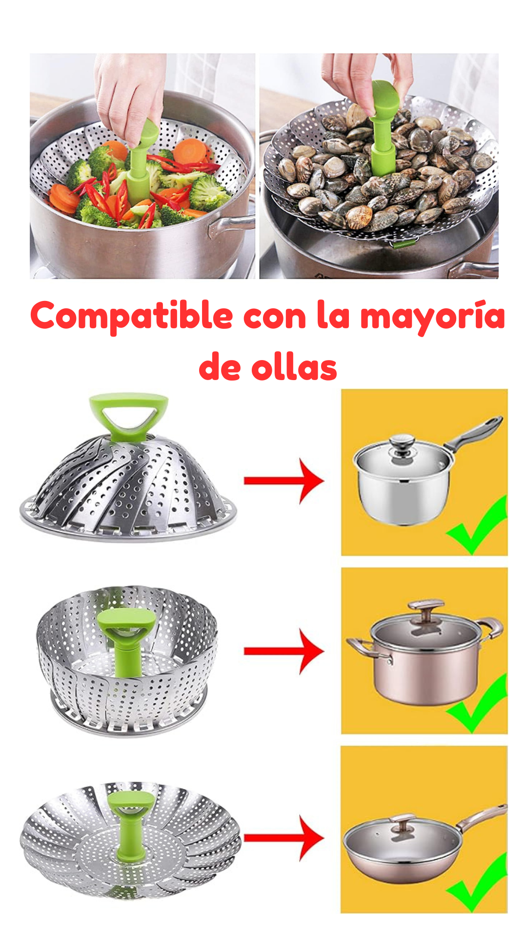 BANDEJA PARA COCINAR AL VAPOR