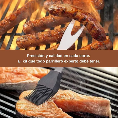 Kit parrillero x  9 Piezas