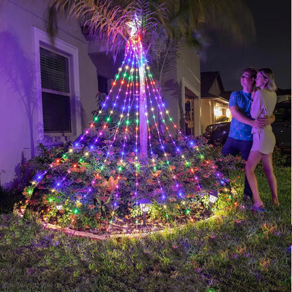 Cascada de luces navideñas 2 metros