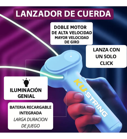 JUGUETE LANZADOR ELECTRICO CON LUZ