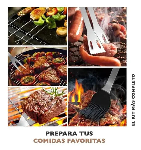Kit parrillero x  9 Piezas
