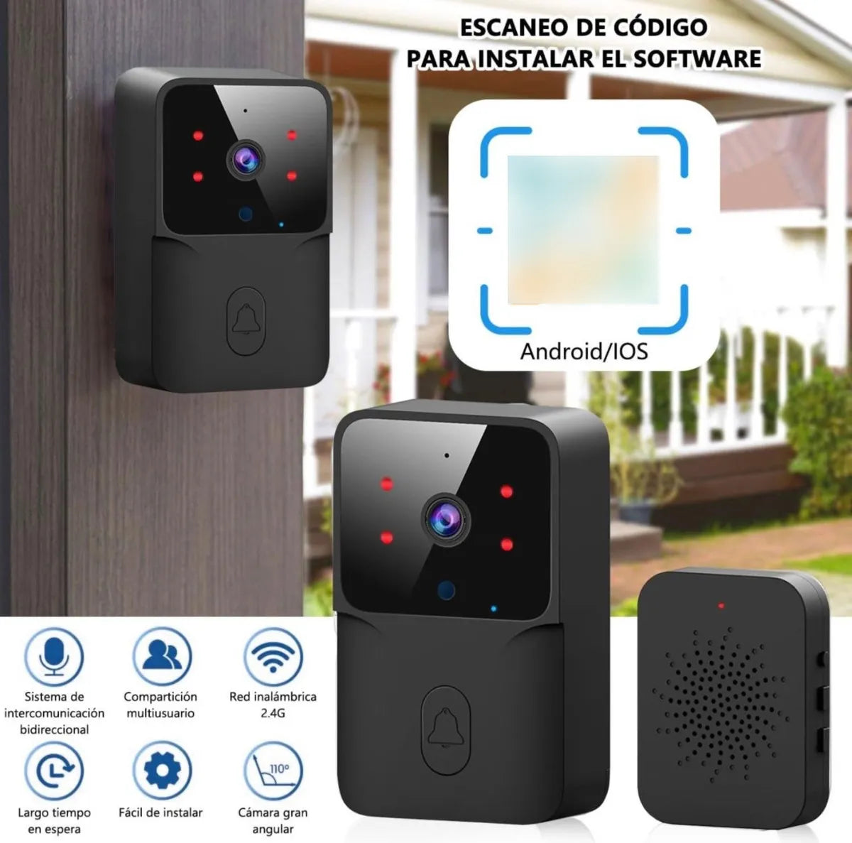 TIMBRE INTELIGENTE CON CAMARA WIFI