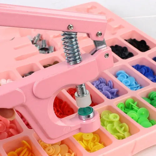 Kit Remachadora de Botones Plásticos