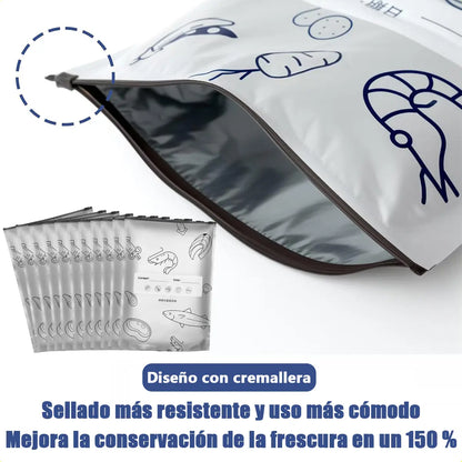 BOLSAS DE SELLADO PARA ALIMENTOS SET X  10