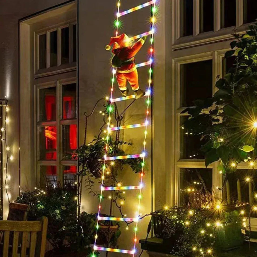 Escalera Luces De papa Noel 2 metros.