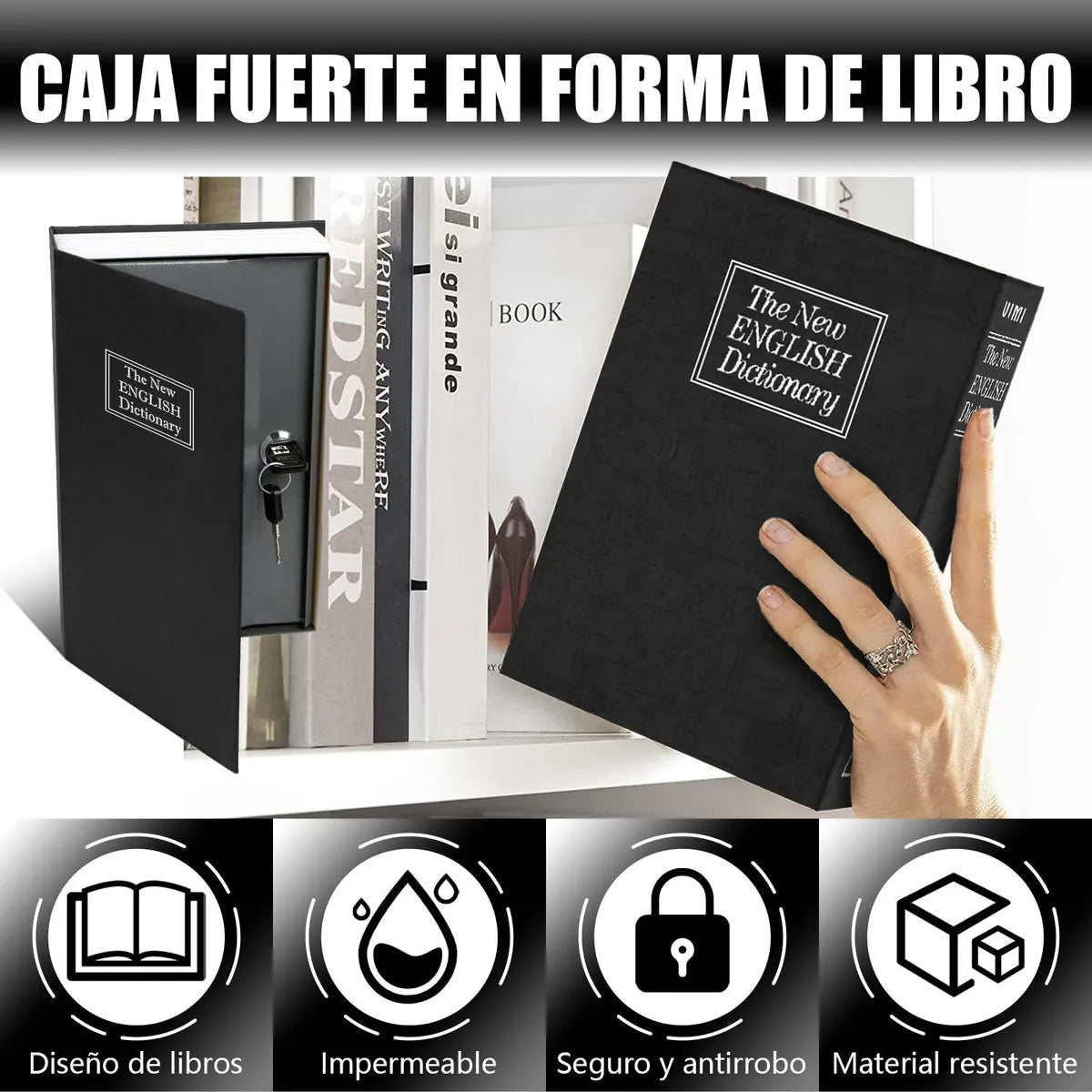 Libro Caja Fuerte con Llave