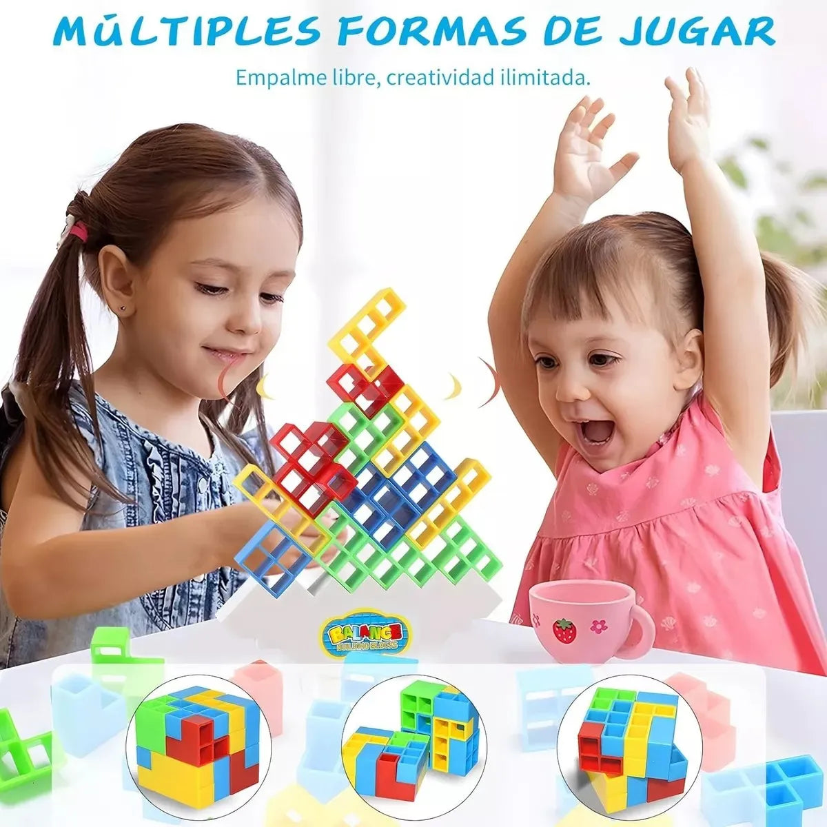 Juego De Equilibrio De Torre 32 bloques