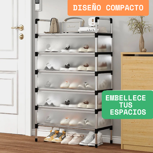 Zapatero organizador con tapa