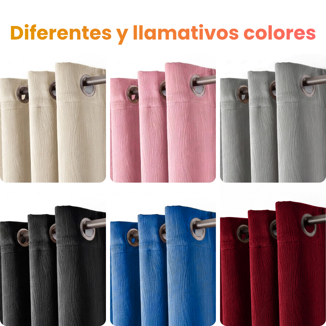 CORTINAS BLACKOUT  X 2 PANELES