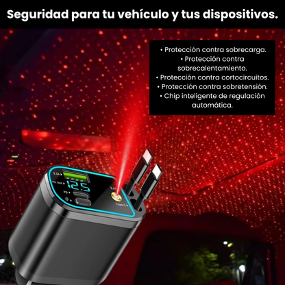 Cargador para carro 4 en 1 Proyector