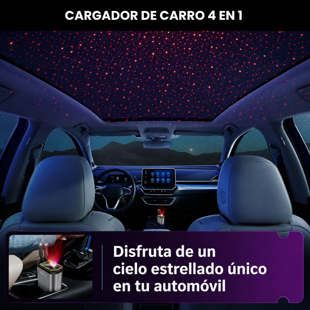 Cargador para carro 4 en 1 Proyector
